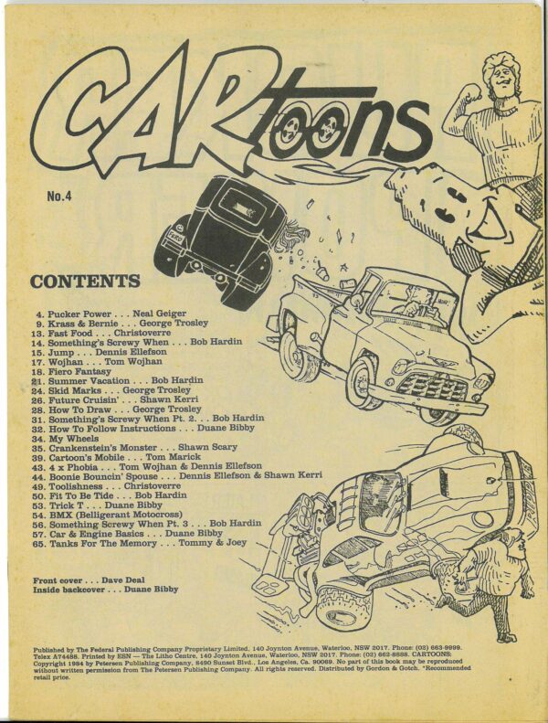 CARTOONS (1983 SERIES) #4: INC – Coverless