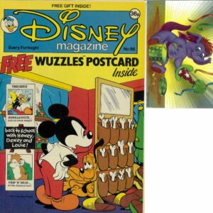 DISNEY MAGAZINE #86: Includes postcard insert – GD/VG