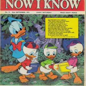 WALT DISNEY’S NOW I KNOW (1972-1973 SERIES) #51