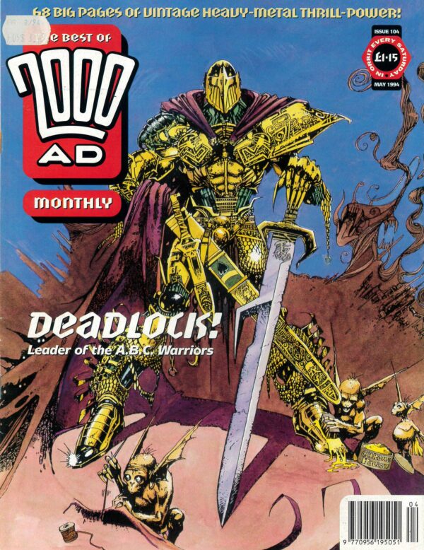 BEST OF 2000 AD (1988-1996 SERIES) #104: Sticker on cover