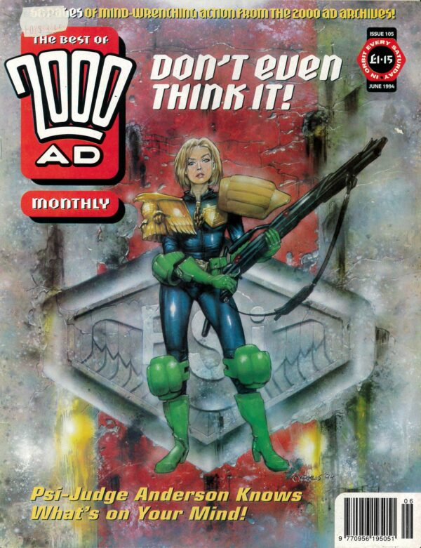 BEST OF 2000 AD (1988-1996 SERIES) #105: Sticker on cover