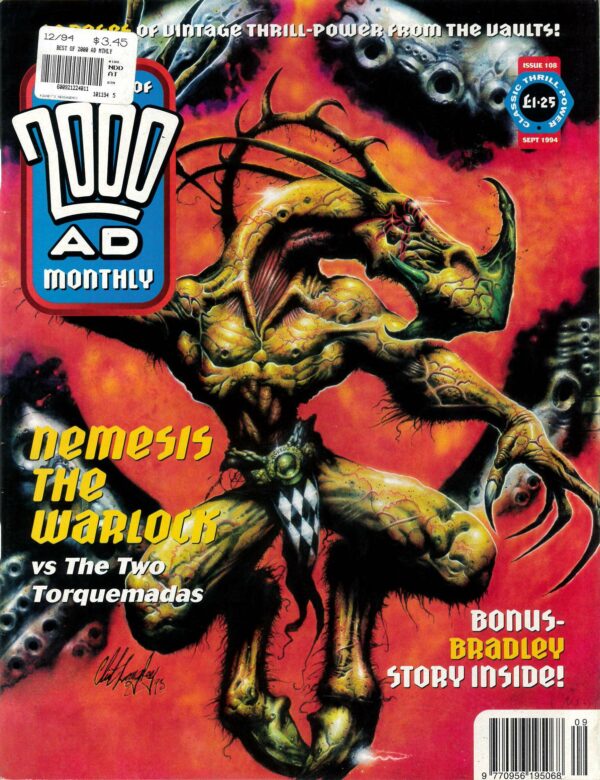 BEST OF 2000 AD (1988-1996 SERIES) #108: Sticker on cover