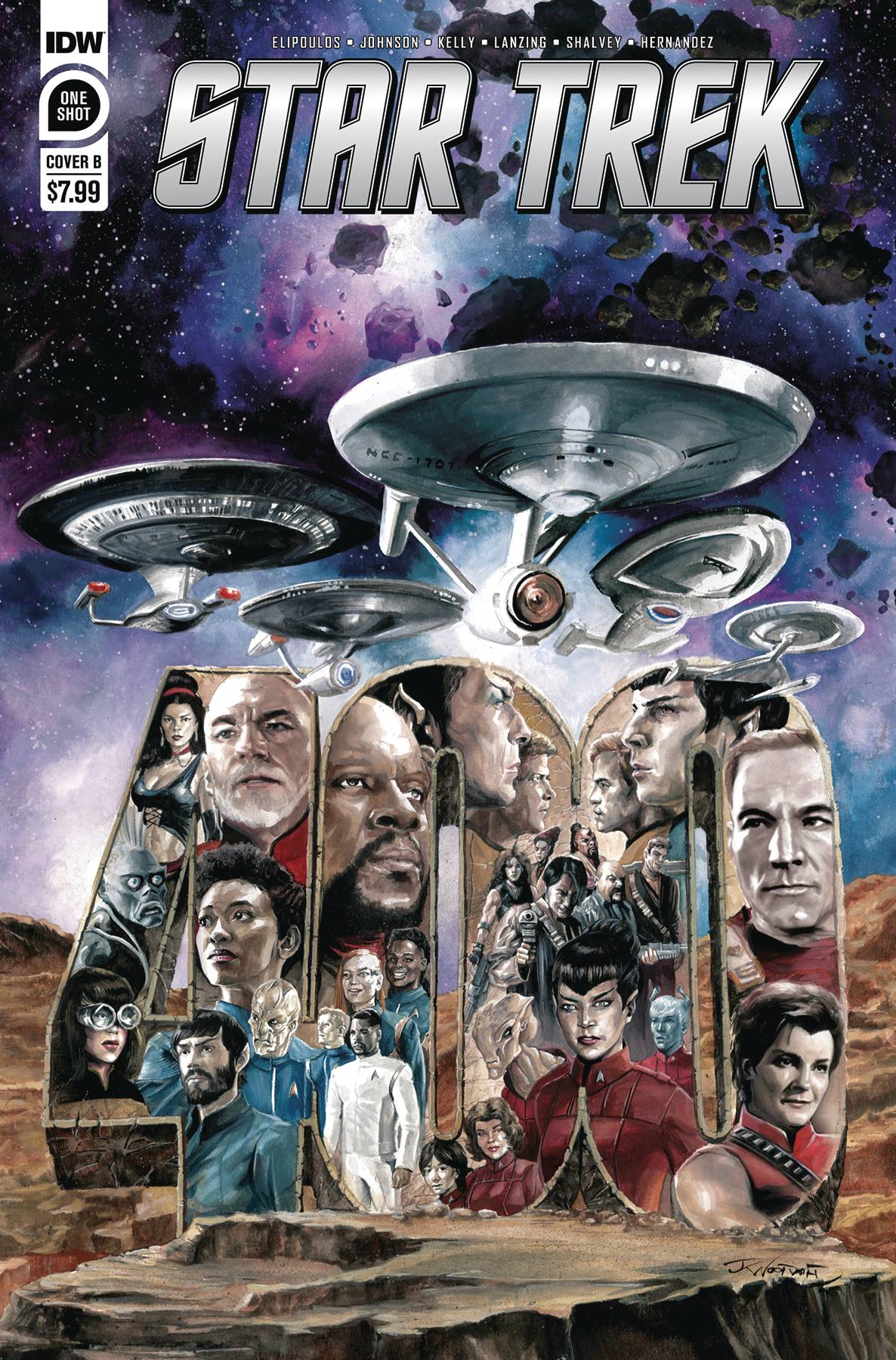 STAR TREK (2011 SERIES) #400: J.K. Woodward cover B STAR TREK (2011 SERIES) #400: J.K. Woodward cover B