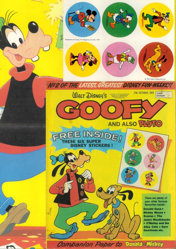 GOOFY AND ALSO PLUTO (INTERNATIONAL EDITION) #2: Includes all inserts (poster and sticker sheet)