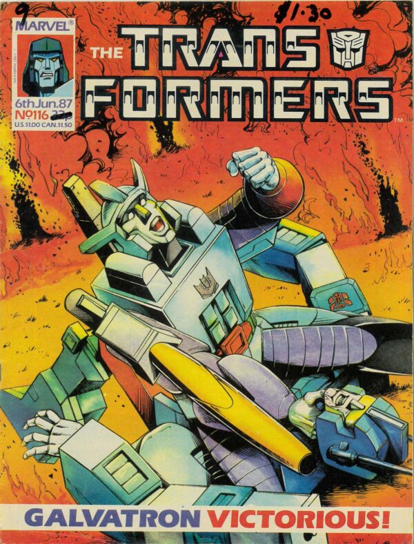 TRANSFORMERS (UK: 1984-1992 SERIES) #116: Original Material – VG