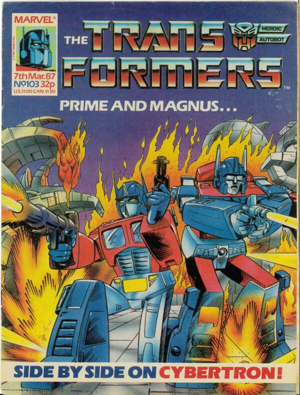 TRANSFORMERS (UK: 1984-1992 SERIES) #103: Original Material – VG