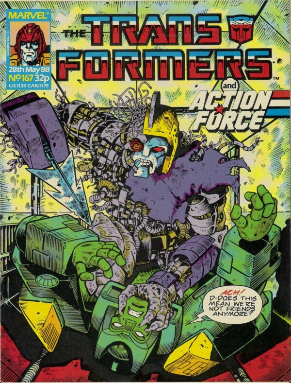 TRANSFORMERS (UK: 1984-1992 SERIES) #167: Original Material – VF/NM