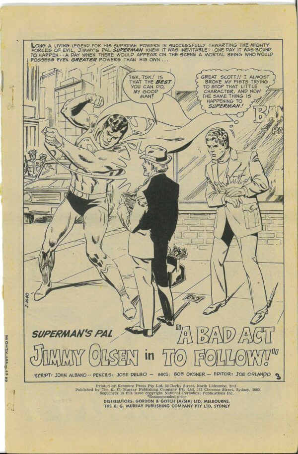 MIGHTY COMICS (1956-1980 SERIES) #105: INC – coverless