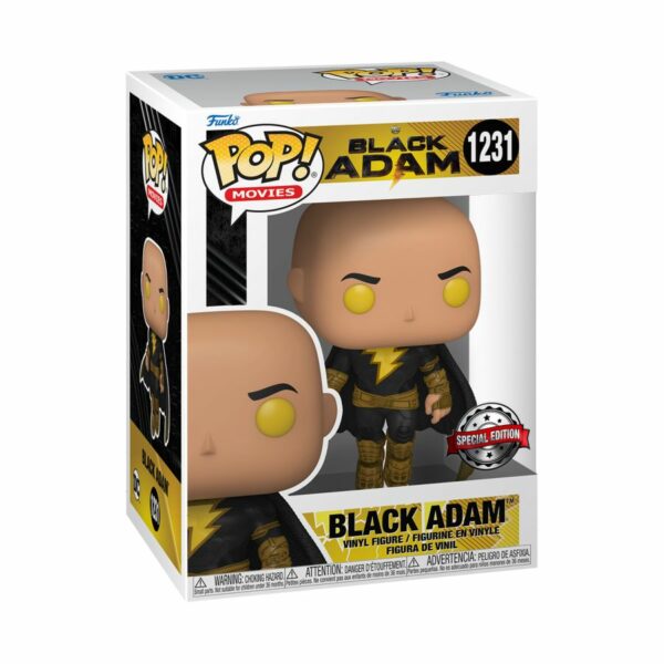 POP MOVIES VINYL FIGURES #1231: Black Adam Glow in the Dark: Black Adam
