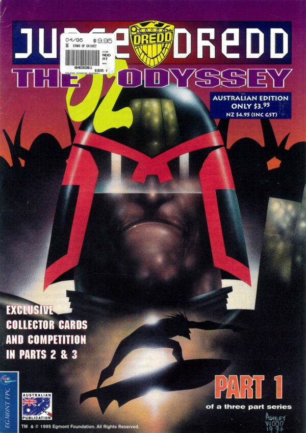 JUDGE DREDD: THE OZ ODYSSEY #1: Sticker on cover