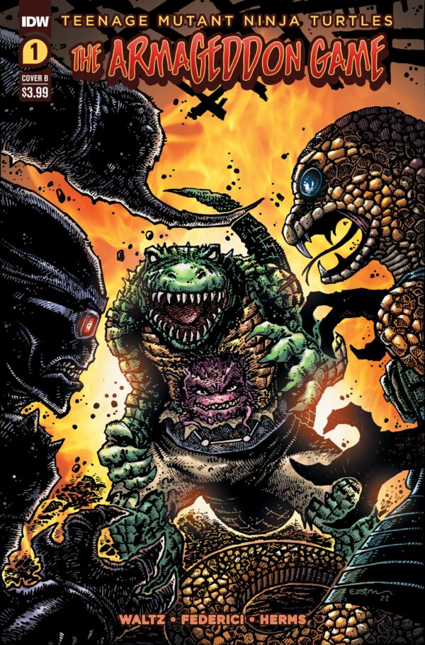 TEENAGE MUTANT NINJA TURTLES: ARMAGEDDON GAME #1: Kevin Eastman cover B