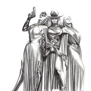 SCARLET SISTERS #0: Alex Ross Pencils virgin RI cover K