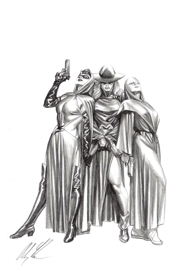 SCARLET SISTERS #0: Alex Ross Pencils virgin RI cover K