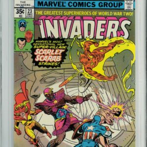 INVADERS (1975-1979 SERIES) #23: 1st app Scarlet Scrab – Halo Graded 9.0