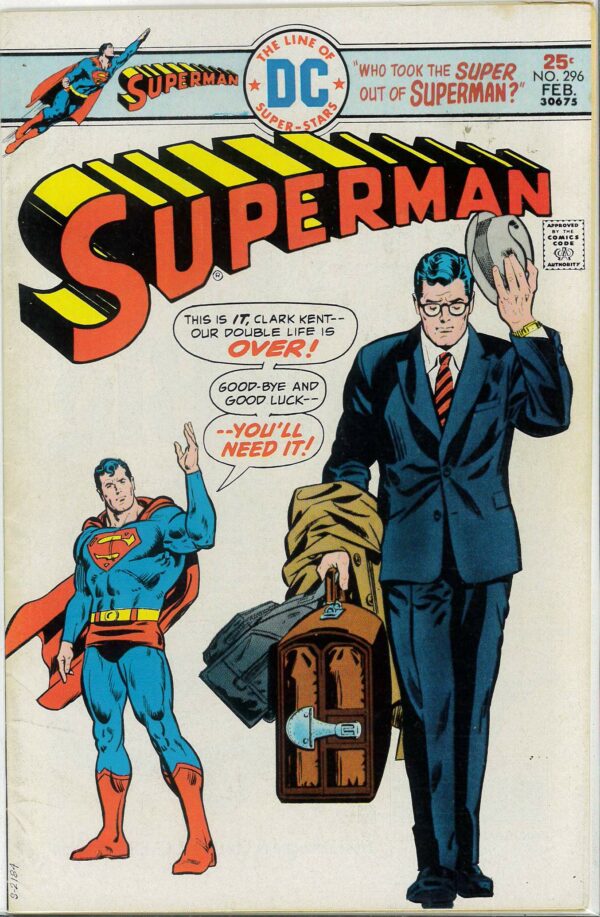 SUPERMAN (1938-1986,2006-2011 SERIES) #296: VF