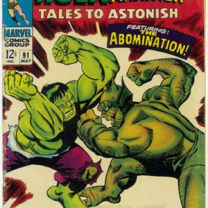 TALES TO ASTONISH #91: 2nd Abomination, 1st abomination Cover – GD