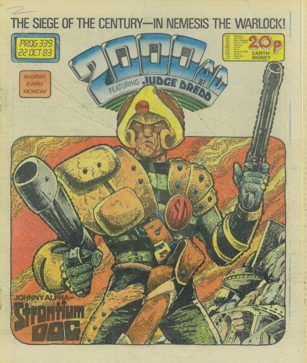 2000 AD #339: Damaged cover