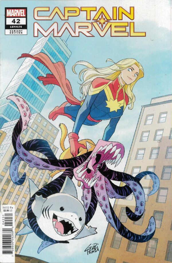 CAPTAIN MARVEL (2019 SERIES) #42: Girihiru Jeff the Landshark cover