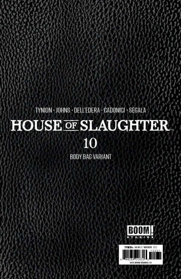 HOUSE OF SLAUGHTER #10: James Harren Bodybag edition cover C