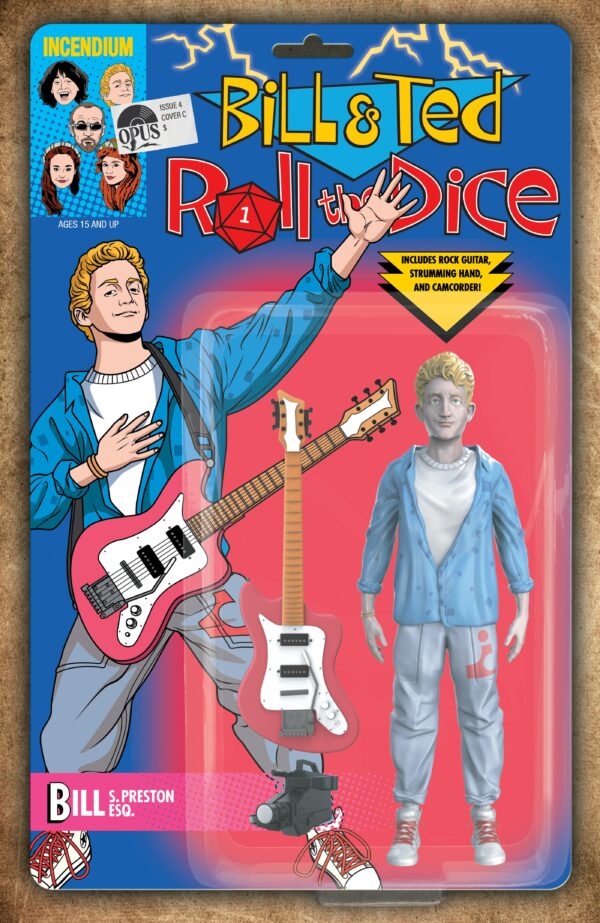 BILL & TED ROLL THE DICE #4: Action Figure RI cover C