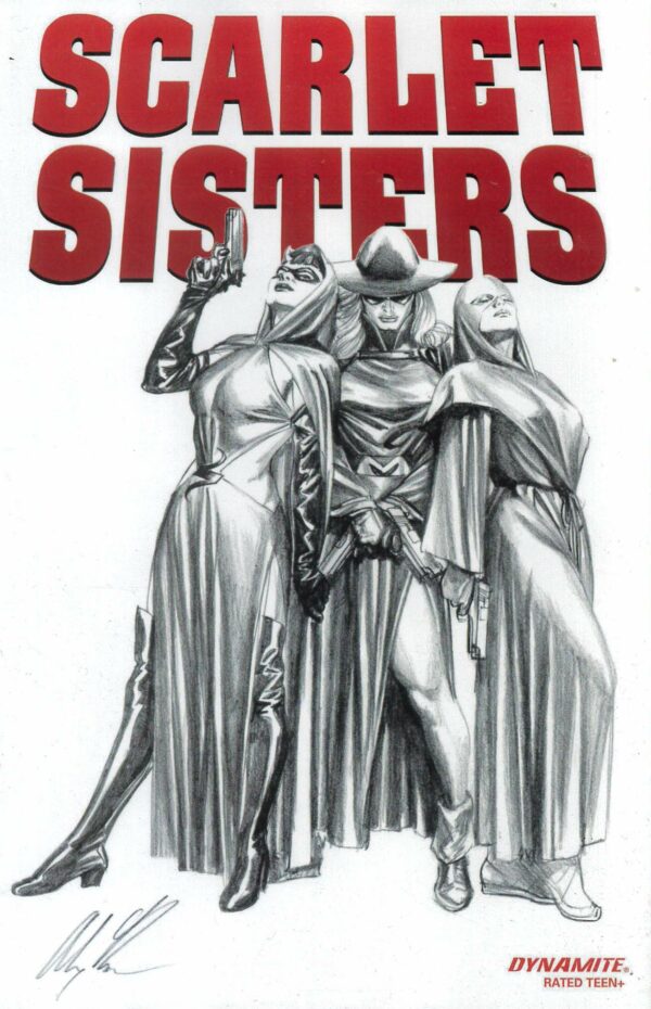 SCARLET SISTERS #0: Alex Ross Pencil cover D