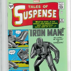 TALES OF SUSPENSE #39: Facsimile Edition 1st app Iron Man – Halo Graded 9.8