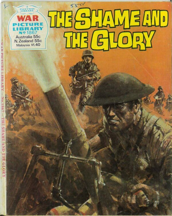 WAR PICTURE LIBRARY (1958-1984 SERIES) #1867: The Shame and the Glory: Aus Variant: VG Aus Jan return date