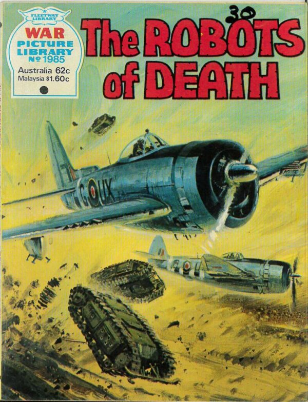 WAR PICTURE LIBRARY (1958-1984 SERIES) #1998: The The Robots of Death – Australian Variant – VF/NM