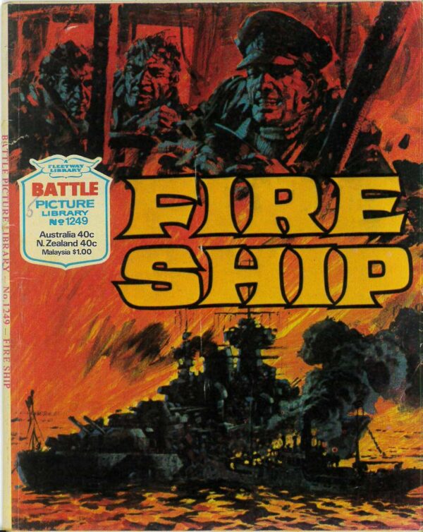 BATTLE PICTURE LIBRARY (1961-1984 SERIES) #1249: Fire Ship – Australian Variant – VG/FN (May Aus return date)