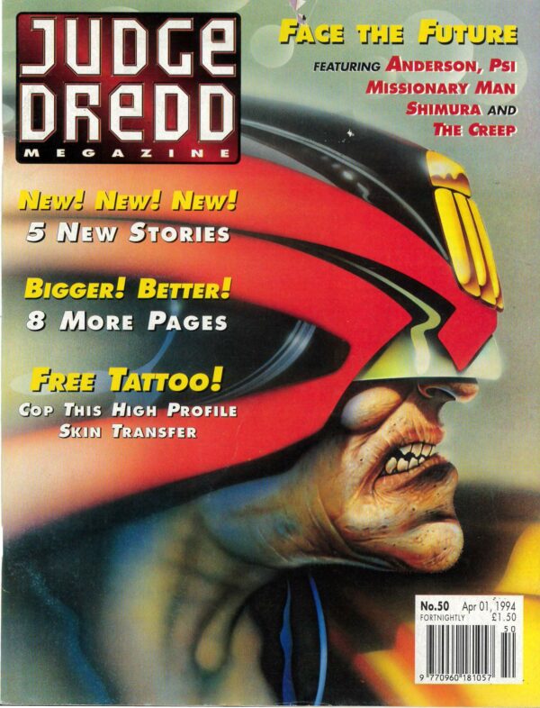 JUDGE DREDD THE MEGAZINE (1992 SERIES) #50: VF