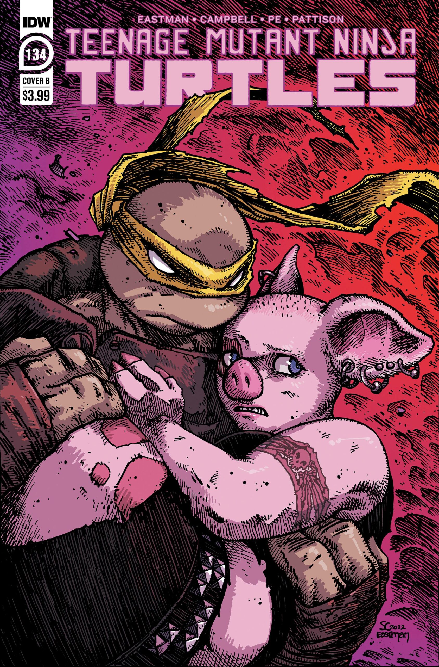 TEENAGE MUTANT NINJA TURTLES (2011-2024: VARIANT) #134: Kevin Eastman cover B TEENAGE MUTANT NINJA TURTLES (2011-2024: VARIANT) #134: Kevin Eastman cover B