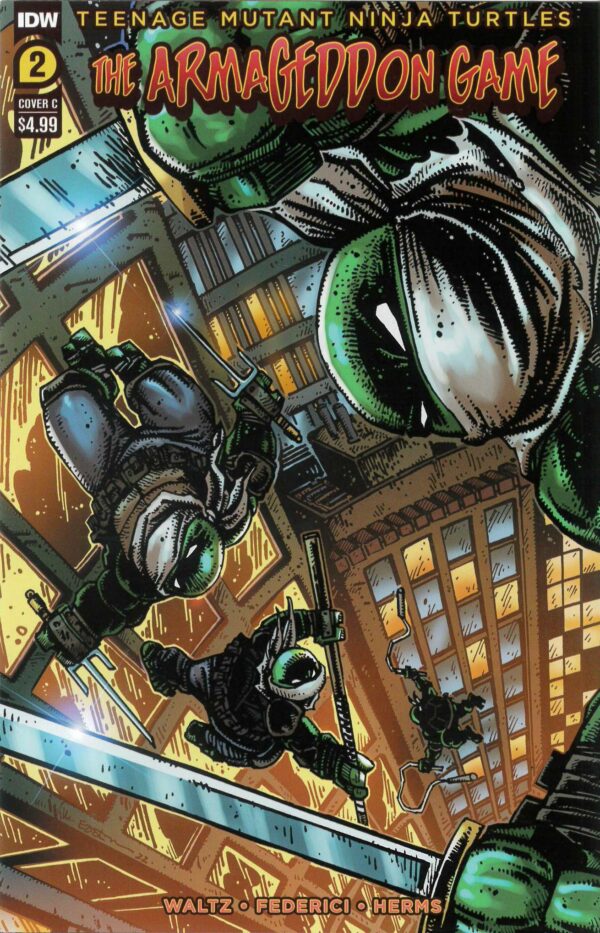 TEENAGE MUTANT NINJA TURTLES: ARMAGEDDON GAME #2: Kevin Eastman cover C