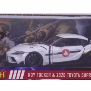ROBOTECH DIE CAST CARS #2: Roy Focker with 2020 Toyota Supra 1:24 scale