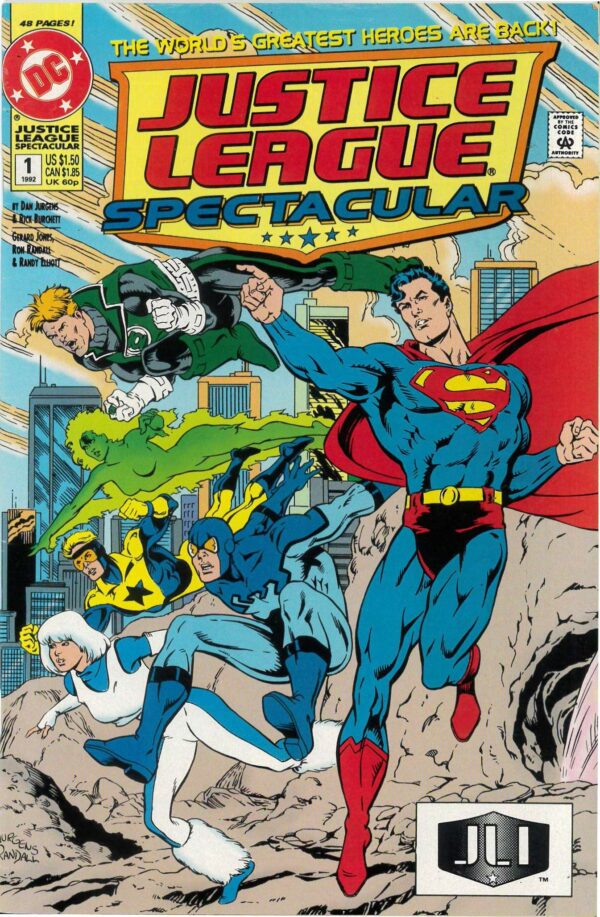 JUSTICE LEAGUE SPECTACULAR #9001: Cover B (Superman & JLE)