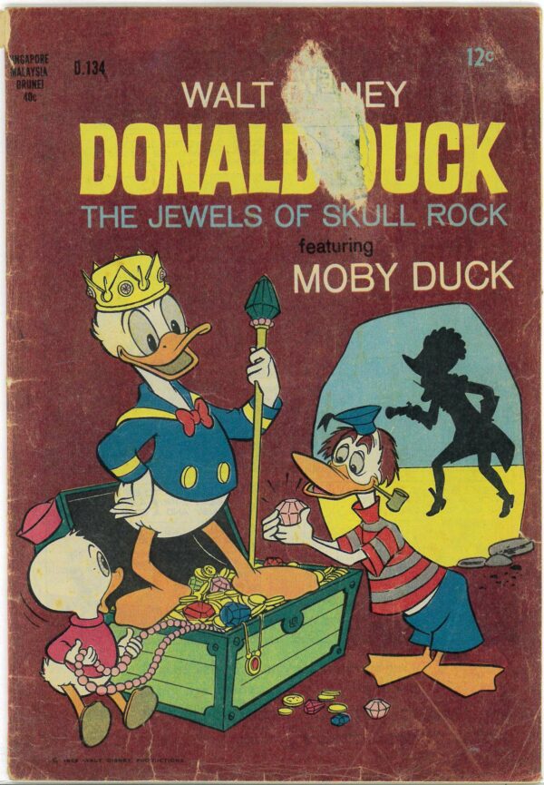 WALT DISNEY’S DONALD DUCK (D SERIES) (1956-1978) #134: Jewels of Skull Rock, Forget-Me-Duck, Chemical Change  FR/GD