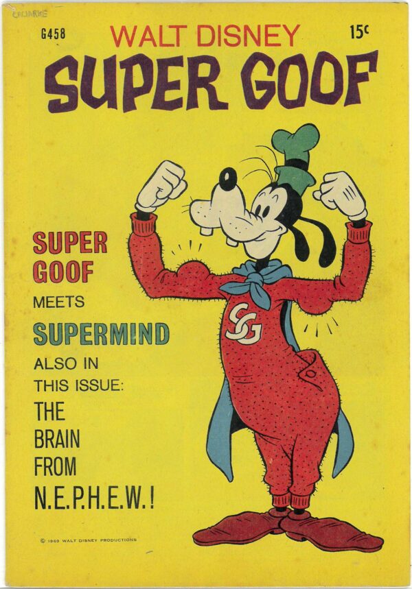 WALT DISNEY’S COMICS GIANT (G SERIES) (1951-1978) #458: Super Goof meets Supermind – VG