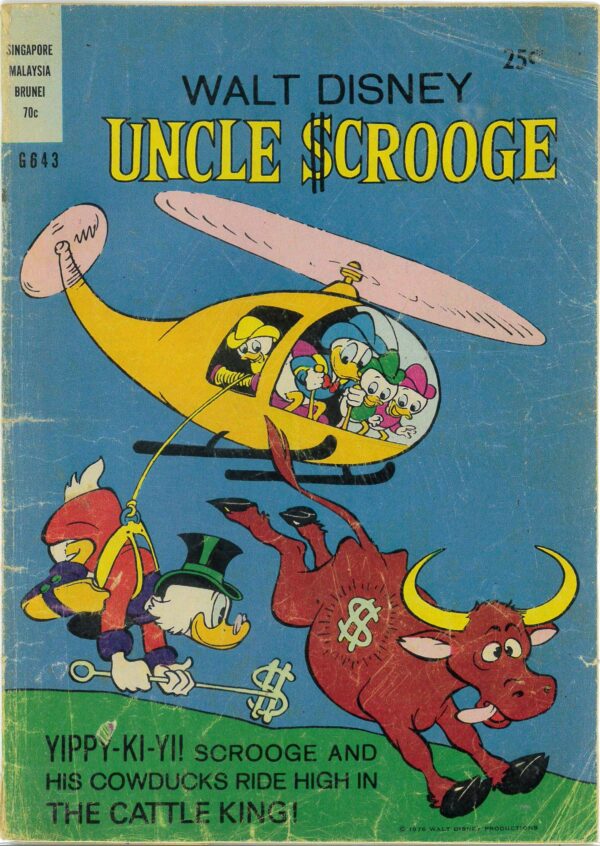 WALT DISNEY’S COMICS GIANT (G SERIES) (1951-1978) #643: Carl Barks Cattle King – GD – Uncle Scrooge