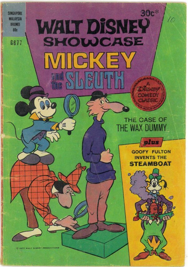 WALT DISNEY’S COMICS GIANT (G SERIES) (1951-1978) #677: Mickey and the Sleith Case of the Wax Dummy – GD