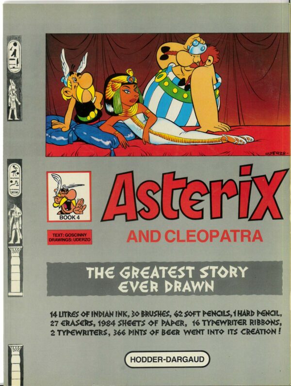 ASTERIX TP (OLDER EDITIONS) #4: Asterix and Cleopatra – Hodder Dargaud – VF
