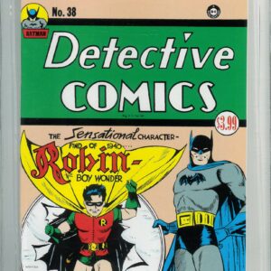 DETECTIVE COMICS (1935- SERIES) #38: Facsimile Edition – 1st app Robin – Halo Graded 9.8