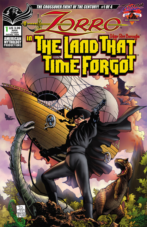 ZORRO IN LAND THAT TIME FORGOT #1: Roy Allan Martinez cover A
