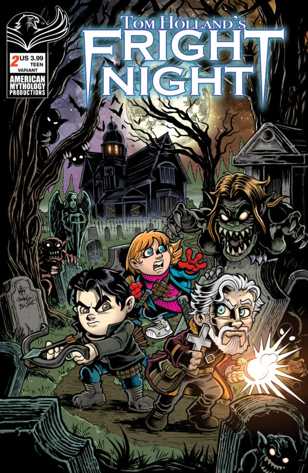 TOM HOLLAND’S FRIGHT NIGHT #2: Buz Hansen & Ken Haeser L’il Vampire Hunters cover C