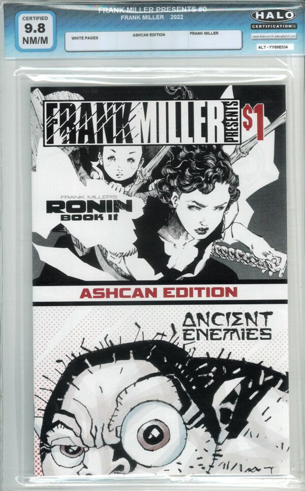 FRANK MILLER PRESENTS ASHCAN EDITION #0: 1st edition – Halo Graded 9.8