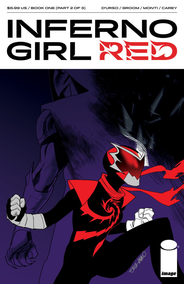INFERNO GIRL RED BOOK ONE #2: Erica D’Urso cover B
