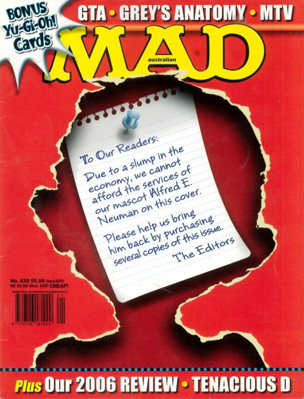 AUSTRALIAN MAD #430: VF/NM