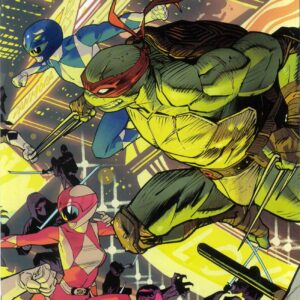 POWER RANGERS/TEENAGE MUTANT NINJA TURTLES II #1: Dan Mora Double Gatefold cover E