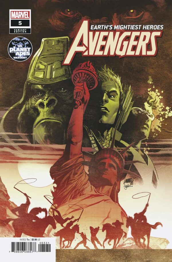 AVENGERS (2018 SERIES) #65: Pepe Larraz Planet of the Apes cover C