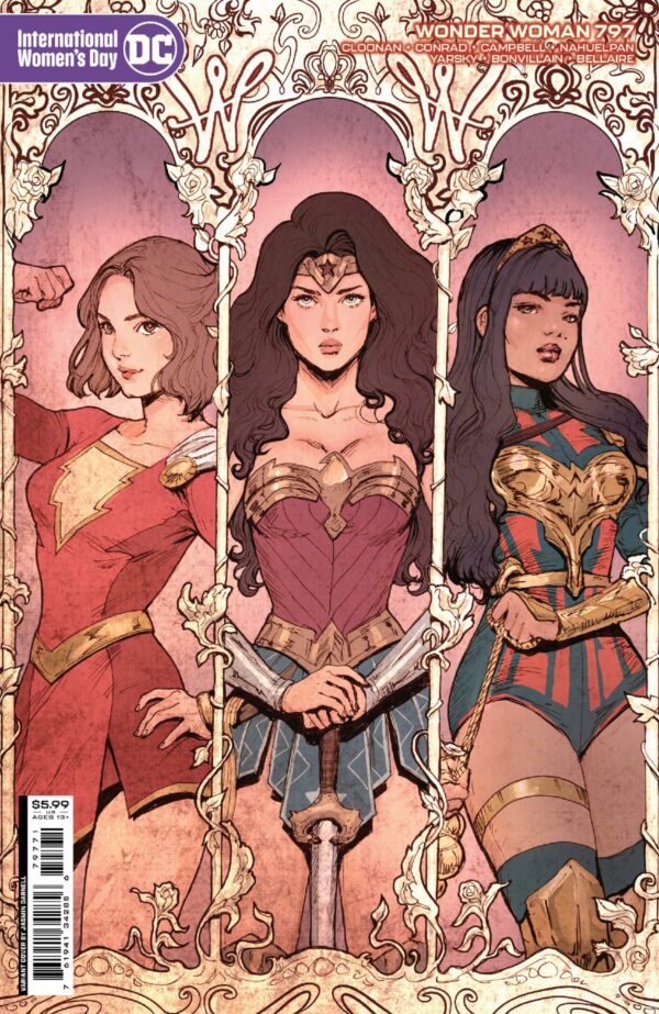 WONDER WOMAN (1942-1986,2010-2011,2020-2023 SERIES #797: Jasmin Darnell International Women’s Day cover