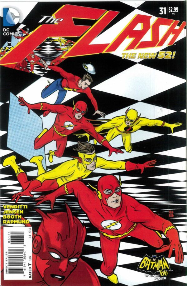 FLASH (2011-2016 SERIES: VARIANT COVER) #31: Aldred batman 66 variant cover – 1:25 – NM