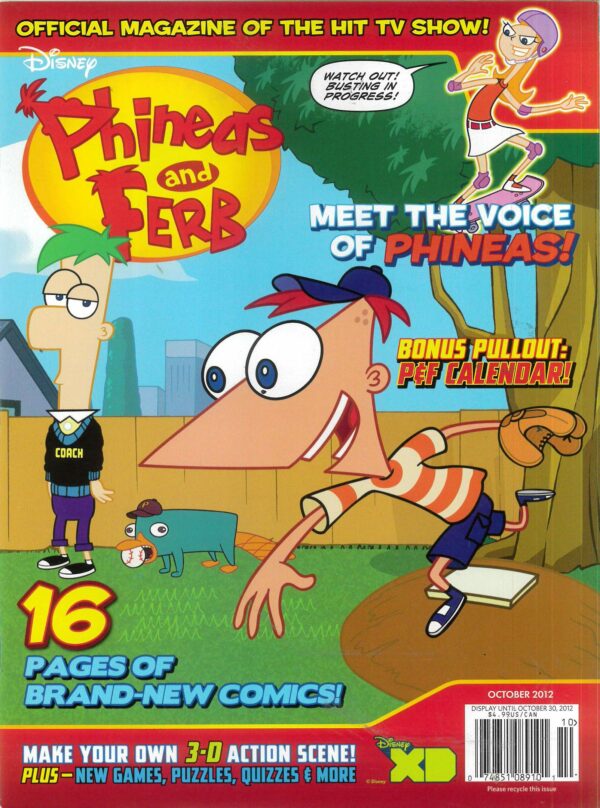DISNEY PHINEAS AND FERB MAGAZINE #12